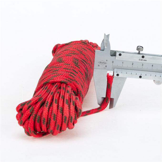 Odblaskowa lina namiotowa z polipropylenu 4 mm / 20 M na kemping 0